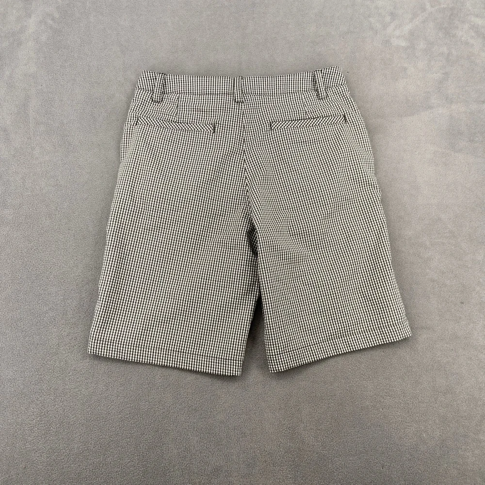 Puma Mens Golf Shorts Black White Gingham Check Plaid Size 30 Performance Sport‎